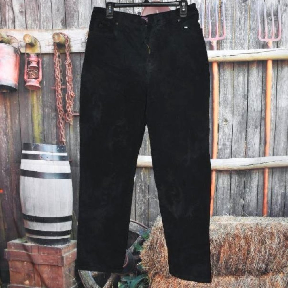Gloria Vanderbilt Black Amanda Jeans Pants Trousers 14 Casual Career L  IN#2